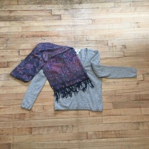 Talbots Grey Cashmere sweater